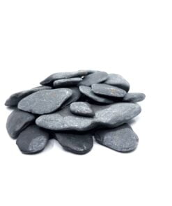 Flat pebbles zwart