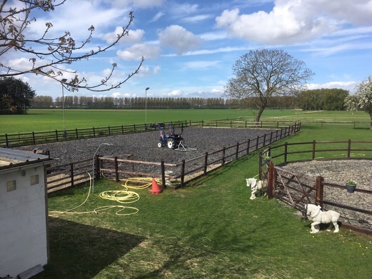 Polyvlokken Bont paardenbak