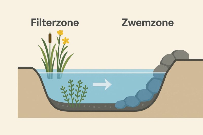 Zwemvijver zones