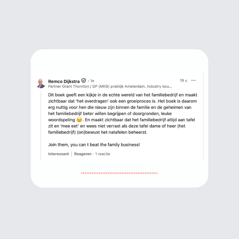 Review Remco boek - linkedin
